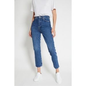 AGOLDE | Riley High Rise Straight Crop Jean in Air Blue NEW Size 32